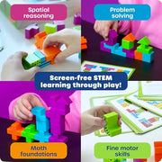 Learning Resources STEM Explorers Brainometry | 3D Puzzle Games for Kids, Kids Travel Games, Brain Teaser Puzzles, Pattern Memory Game, Brain Game Toys, Classroom Toys