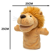 LOMTRATS Animal Hand Puppets for Kids,Toddler Includes Wolf Tiger Lion Monkey So on Movable Open Mouths, Perfect for Storytelling,Teaching,Preschool,Birthday Gifts