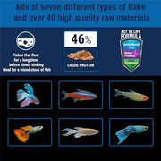 TetraMin Tropical Flakes Fish Food, 7.06 oz | Complete Daily Diet For Top-And-Mid Feeding Tropical Fish, Protein For Growth & Prebiotics for Digestion, Clear Water Formula