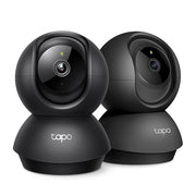 Tapo 2K Pan Tilt Security Camera for Baby Monitor, Dog Camera,C211(2-Pack) | Motion Detection, 2-Way Audio Siren, Night Vision, Cloud &SD Card Storage, Works with Alexa & Google Home, Black
