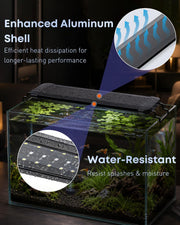 Pawfly 11W Aquarium LED Light for 12 to 18 Inch Fish Tanks Extendable Fish Tank Light with Full Spectrum Brilliant White Blue Red Lights with Daytime & Night Modes and Adjustable Brightness