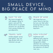 She’s Birdie–The Original Personal Safety Alarm for Women by Women–Loud Siren, Strobe Light and Key Chain in a Variety of Colors (Aqua)