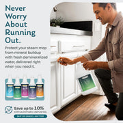 Steam & Go Demineralized Water for Steam Mop – Clean Ocean Scent, 32 oz (Pack of 1) | Scented Floor Cleaner Solution, Ready-to-Use, Compatible with Any Steam Cleaner