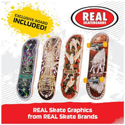 TECH DECK Real Skateboards Ultra DLX Customizable Fingerboards 4-Pack | Customize 4 Boards, Stickers & Grip Tape, Authentic Details, Fidget Skateboard Toy Gifts for Kids & Collectors Ages 6+