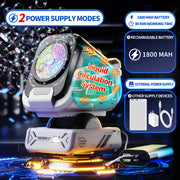 Upgraded Bubble Machine Outdoor Toys for Kids & Wedding Party | Auto Rotation,Type-C Rechargeable,Remote Control,RGB Lights