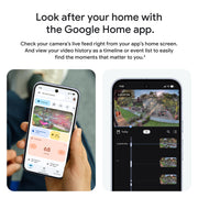 Google Nest Cam Outdoor (Wired, 2nd Gen) - Security Camera - 2025 - Snow | 2K video, motion detection, color night vision, 2-way audio, works with Google Home and Gemini, weather resistant