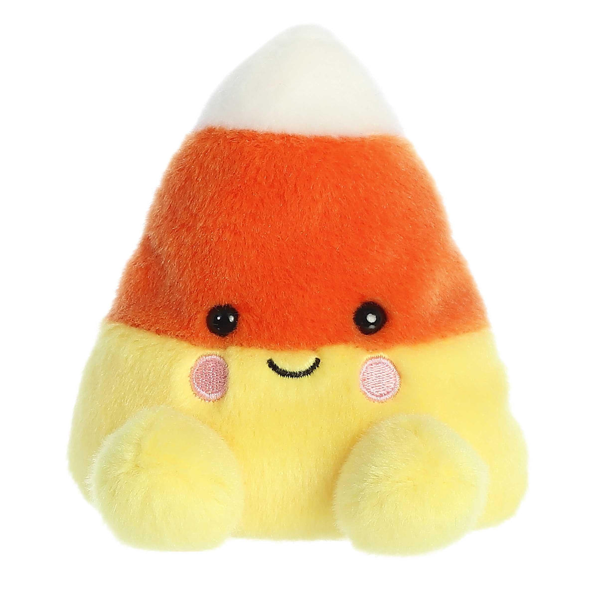 Aurora Palm Pals 5" Maisy Candy Corn Spooky Plush | Bean-filled understuffed bodies with collectible personalities