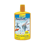 Tetra AquaSafe Plus Water Conditioner & Dechlorinator For Aquarium, 33.8 oz | Treats 2X the Water as Standard AquaSafe, Makes Tap Water Safe, Reduces Fish Stress, Removes Chlorine, Use Monthly