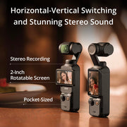 DJI Osmo Pocket 3 Creator Combo, Vlogging Camera with 1'' CMOS & 4K/120fps | 3-Axis Stabilization, Spotlight Follow, Fast Focusing, Mic Included for Clear Sound, Small Camera for Photography