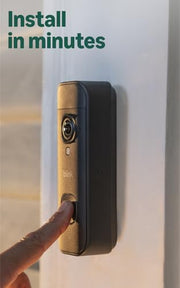 Blink Battery Doorbell 2K+ (newest model) — Wireless video doorbell, 2K video resolution, enhanced audio. Sync Module Core included – System (Black)
