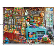 RoseArt Hobby Haven The Potting Shed 1000 Piece Jigsaw Puzzle | 19.25" x 26.625" Finished Size, Bonus Poster Included, Made in USA