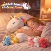 KMUYSL Mommy Plush Toys with 4 Babies, Stuffed Animal for Kids, Unicorn | Unicorn Plush with 1 Mommy and 4 Baby Unicorns. Stuffed Animal, Cuddling, Birthday Gifts for Girls