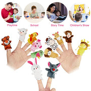 Sealive 22-Piece Animal Finger Puppets, Plush Finger Toys for Kids Ages 3+ | for toddler ages 3+, storytelling, pretend play, puppet shows, with 22 soft animal characters for books and classrooms