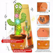 Emoin Talking Cactus Toy, Interactive Toys Dancing Cactus Toy Mimicking Repeating What You Say, Toddler Infant Baby Toys Gifts for 6 7 8 9 10 Month Old Baby Toys for 1 2 3 Year Old Boy Girl