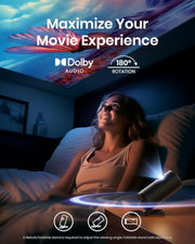 NEBULA Capsule 3 Laser Outdoor Portable Mini Smart TV Projector | Google TV, Netflix-Certified, Dolby Digital Sound, 120" Display, 2.5H Built-In Battery, Outdoor Wi-Fi Smart TV