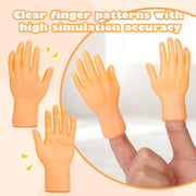 30 pcs Tiny Hands Finger Puppets, Mini Hands Little Small Hands mini Thing Gag Performance Funny Fingers for Puppet Show Gifts Classroom Prizes Party Favors for Kids (7 Styles)