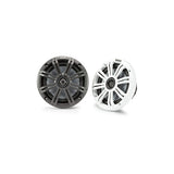 Kicker KM65 6.5-Inch (165mm) Marine Coaxial Speakers with 3/4-Inch Tweeters, 4-Ohm, Charcoal and White Grilles
