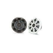 Kicker KM65 6.5-Inch (165mm) Marine Coaxial Speakers with 3/4-Inch Tweeters, 4-Ohm, Charcoal and White Grilles
