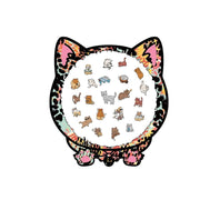 Cat Shaped Wooden Puzzle 