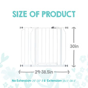 Regalo Safety 29"-38.5" Easy Step Baby Gate, Bottom of Stairs & Doorways