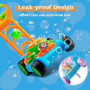 SLOOSH Spill-Proof Bubble Lawn Mower Toddler Toys Bubble Machine