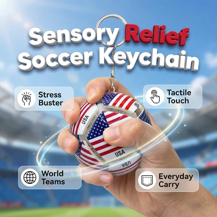 Soccer Stress Relief Squeeze Toy