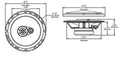 Rockford Fosgate Prime R165X3 6.5" 3-Way Full Range Speakers (Pair)