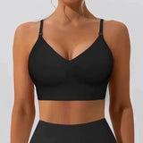 Women’s Solid Color Wireless Backless Bra