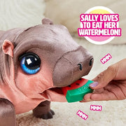 FurReal Sally The Silly Hippo Interactive Plush, Learns to Walk