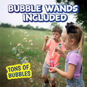 Sunny Days Maxx Bubbles 6 Pack - 4 oz Bottles, 6-Hole Wands - Ages 3+ | Plastic Construction, Easy Grip Design, Purified Micro-Filtered Water, Phthalate Free, Party Favors For Kids, 36 Months+