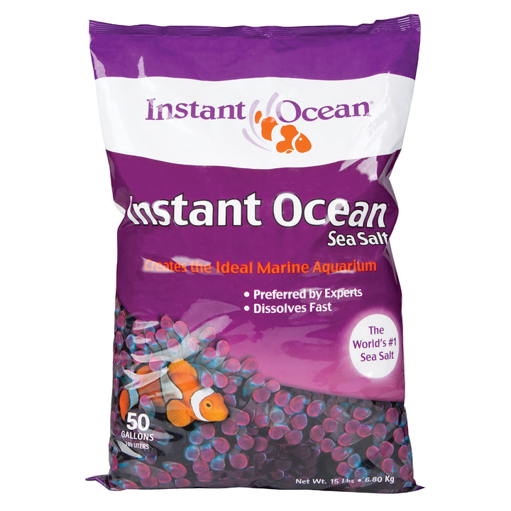 Instant Ocean Sea Salt for Marine Aquariums, 50 Gallons | Formulated For Marine Aquariums With Trace Elements for Marine Fish & Invertebrates, Dissolves Fast, Maintains Ideal pH