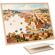 Piecevana Jigsaw Puzzle Board for 1000 Pieces | Foldable Puzzle Board, 29.84" x 21.96" Felt Display Board for Adults Mom Dad