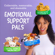 Emotional Support Highland Cows, Cuddly Stuffed Animals by Relatable | Plushies and Cute Stuff, Halloween Toys & Gifts for All Ages, Includes 5 Toys with Carrying Basket