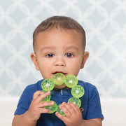Infantino Water Teethers, Cooling & Massaging Relief, Lime/Blue, 3-Pack | Chill water-filled teethers for cooling comfort. Easy-grip shapes. Textured surfaces for sore gums