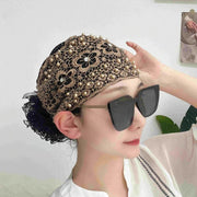Plum Blossom Hollow Beaded Wide Headband