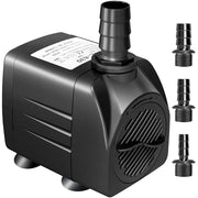 GROWNEER 550GPH Submersible Pump 30W Fountain Aquarium Water Pump | 2000L/H, with 7.2ft High Lift, 3 Nozzles for Fish Tank, Pond, Hydroponics, Statuary, Pool, Water feature, 5.9ft Power Cord