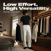 ⏳Limited-time⏰Men's Soft Draped Straight Leg Trousers👖