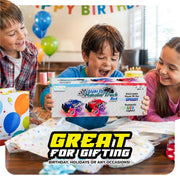 ArtCreativity Light Up Monster Truck Toys for Toddler Boys, Toy Cars Gift | Push and Go Friction Powered Cars, 2-Pack, Toddler Boys Age 2-4, Kids Ages 4-8, Birthday Gift, Batteries Included