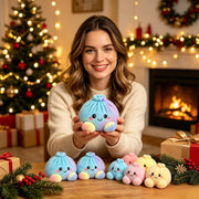 Giant Dumpling Pillow Plush Stuffed Christmas Home Decor with Steamer | Kawaii Design, Soft Plush Material, Home Decoration, Soft Stretch Decompression Fidget Squeeze Toy for Adults Anxiety Relief
