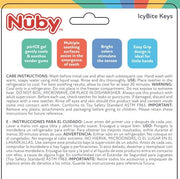 Nuby Ice Gel Teether Keys for Babies, Soft Teething Toy, Blue, 3M+ | Cooling Teethers for Infants, Easy-Hold Textured Teething Toy, Textured for Teething