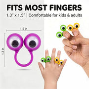 3 OTTERS Finger Puppets for Party Favors, Googly Eye on Rings for Kids | Rave Trinkets Party Favors, Goodie Bag Fillers, Pinata, Carnival, Classroom Prizes Treasure Box