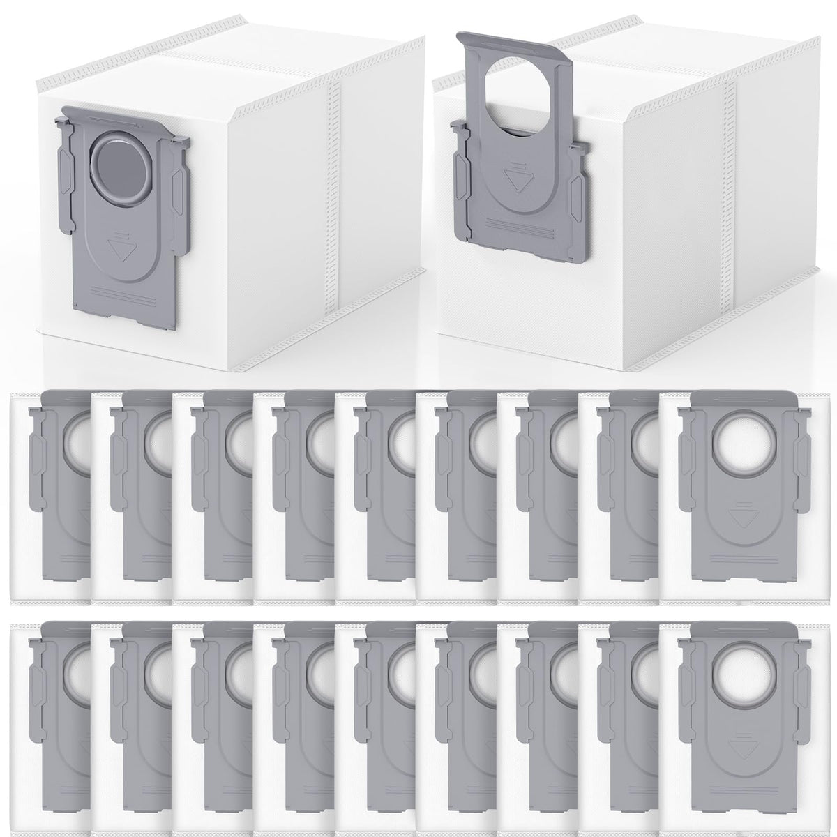 20 Pack QRevo Dust Bags for Roborock Qrevo S Pro, QV 35A, Qrevo S5V