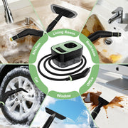 Steam Cleaner, Portable Steamer for Cleaning with 16pcs Accessories, 6-Level Adjustable and 15s Heat-Up, Handheld Steam Cleaner for Home, Tile, Dirt, Grout, Grease, Car Detailing, Dark Green