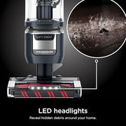 Shark Rotator Lift-Away Vacuum, DuoClean PowerFins, Dark Grey, LA555 | Self-Cleaning Brushroll, Odor Neutralizer, Lift-Away ADV, HEPA Filter, LED Headlights, Swivel Steering, Pet Tools Included