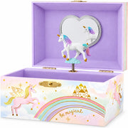 Giggle & Honey® Musical Unicorn Jewelry Box for Girls | Music Boxes for Little Girls, Toddler Jewelry Box for 4 Year Old Kids, Toys for Toddlers, Birthday Gifts for Kids 5-9 Years