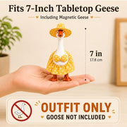 Funle 7 Inch Desk Goose Outfits, 8-Pack Seasonal Holiday Clothes | Mini Desk Goose Outfits for Multiple Holidays, Halloween, Thanksgiving & Christmas, Desk Decor, Gifts for Goose Lovers