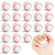 Hxezoc 20 Pieces Mini Baseball Stress Balls Baseball Party Favors Foam Sports Balls Small Squeeze Anxiety Bulk Toy Ball for Kids Birthday Party, School Reward Carnival Party Supplies