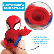 Ginsey Spidey and His Amazing Friends 5 Piece Finger Puppet Set - Bath Toys, Party Favors, 1.0 Count, 0.145 pounds