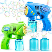 JOYIN 2 Kids Bubble Gun with 2 Bottles Refill Solution, Bubble Machine Gun for Toddlers Kids 4-8, Party Favors, Summer Toy, Outdoors, Easter, Birthday Gift