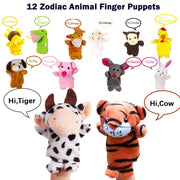 Sealive 22-Piece Animal Finger Puppets, Plush Finger Toys for Kids Ages 3+ | for toddler ages 3+, storytelling, pretend play, puppet shows, with 22 soft animal characters for books and classrooms